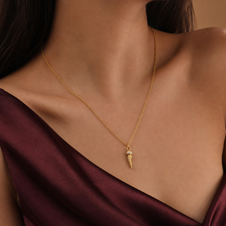 Collana  Cornetto Pointe' Dorato