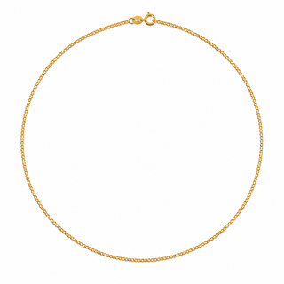 Collana Grumetta Sottile in Oro Giallo 18kt – 45cm