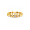 Anello Traforo Fiorentino Oro 18 kt e 3 Diamanti 0,11 ct Mis 12