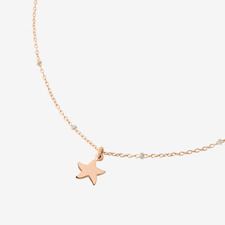 Collana Mini Stellina Oro Rosa 9K