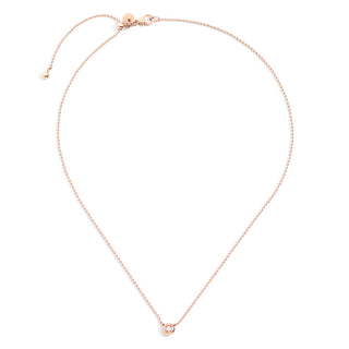 9K Rose Gold Bubbles Necklace Diamond