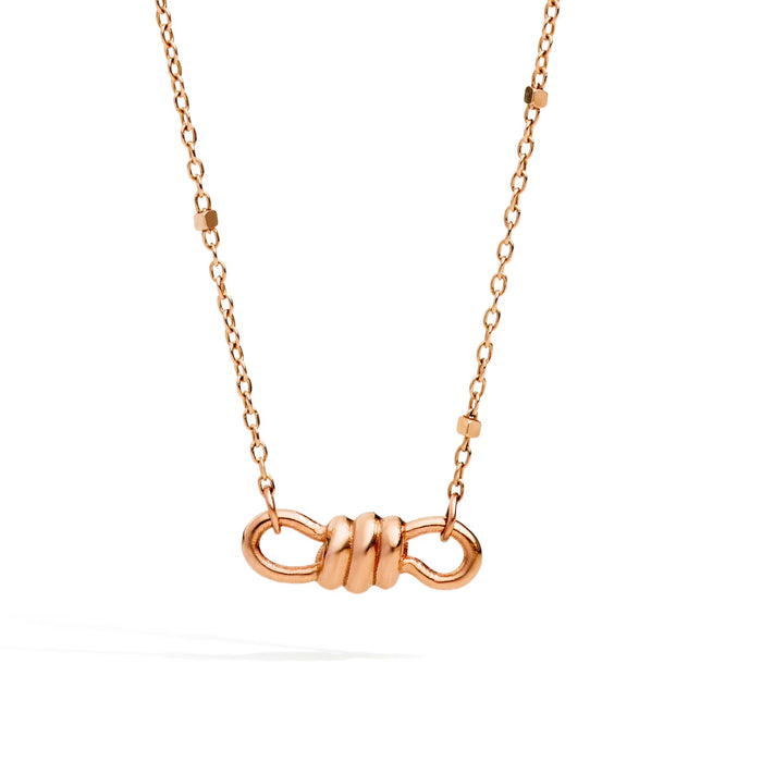 Collana Chocker Nodo Oro Rosa 9K-Gioielleria-Dodo-Armando Poggi