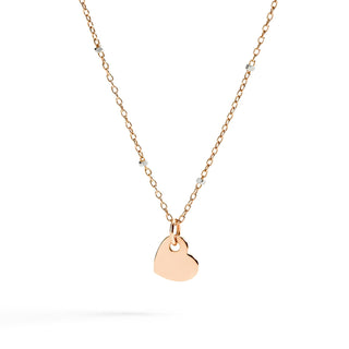 9K Rose Gold Mini Heart Necklace