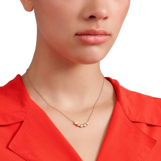 Rose Gold and 925 Silver Heart Necklace and Rose Gold Chain