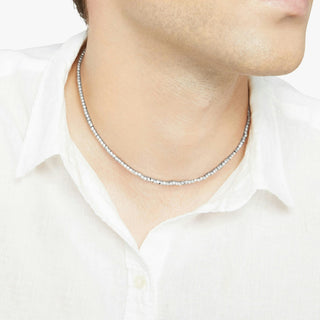 Collana Mini Granelli Argento Brisè 9K