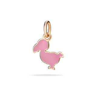 Charm Dodo Jr Oro Rosa 9K smalto rosa