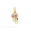 18K White Diamond Medusa Pendant Charm