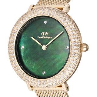Orologio Crystalline Bezel 32 Green Mop Evergold Mop