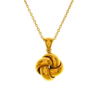 18kt Yellow Gold Yarn Ball Pendant