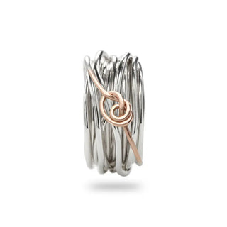 Filodellavita Classic 13 Fili in Argento 925 e Nodino Filodamore in Oro Rosa 9kt