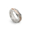 Anello Filodellavita Classic 7 Fili in Oro Rosa 9kt Argento 925 e Diamanti Bianchi