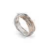 Filodellavita Classic 7 Fili in Oro Giallo 9kt, Argento 925 e Diamanti Bianchi