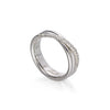 Anello Filodellavita Classic 3 Fili in Argento 925 e 12 Diamanti Bianchi