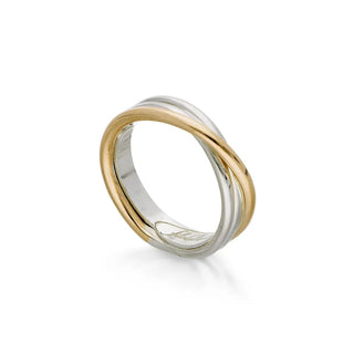 Anello Filodellavita Classic 3 Fili in Oro Giallo 9kt e Argento 925