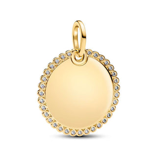 Charm Pendente Medaglia Luminosa da incidere