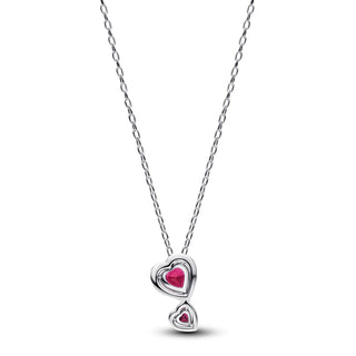 Double Red Hearts Necklace