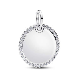 Charm Pendente Medaglia Luminosa da incidere