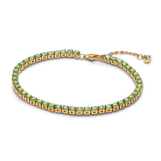 Bracciale Tennis Cristalli Verdi