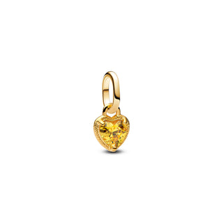 Charm Mini Pendant Gold Chakra Heart Pandora ME