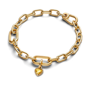 Charm Mini Pendant Gold Chakra Heart Pandora ME