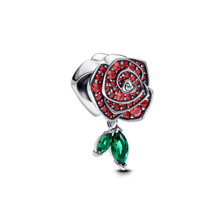 Charm Rosa Scintillante Rossa