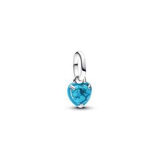 Charm Mini Pendant Turqoise Chakra Heart Pandora ME