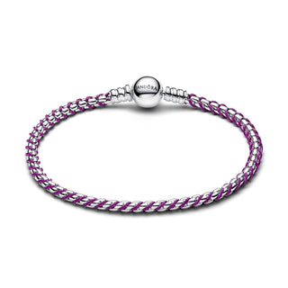 Braided Purple Fabric Bracelet