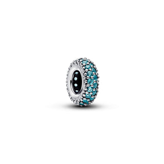 Aquamarine Stone Spacer Charm