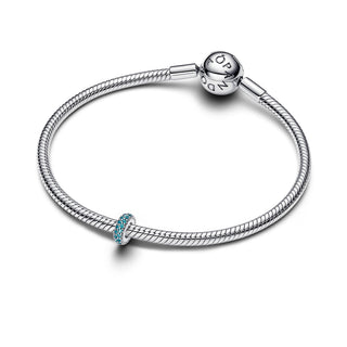 Aquamarine Stone Spacer Charm
