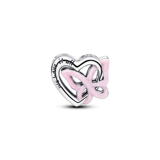 Charm Openwork Cuore e Farfalla