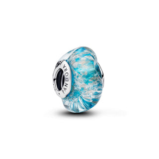 Charm Vetro di Murano Acqua Cristallina