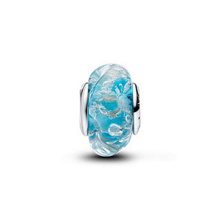 Crystalline Water Murano Glass Charm