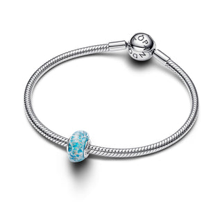 Crystalline Water Murano Glass Charm