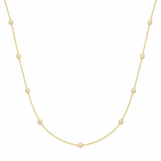 Collana Traforo Fiorentino Oro 18kt e Diamanti 0,35 ct