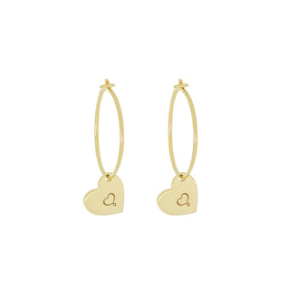 Heart Hoop Earrings