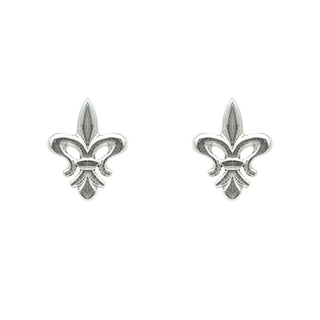 Orecchini Giglio in Oro Bianco 18kt Piccolo