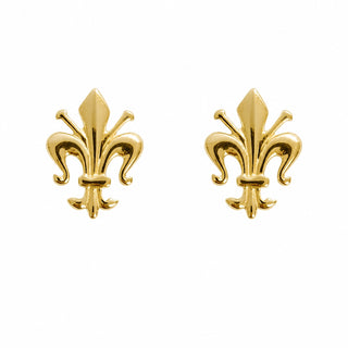 Large 18kt Gold Lily Earrings