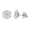 9kt Multi-Stone Lab-Grown Seven Diamond Earring