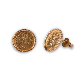 Orecchino Fiorino Torchon in Oro 18Kt