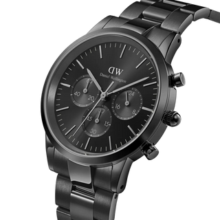 Iconic Chronograph Link black 42mm watch