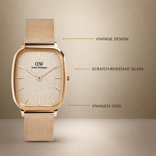 Daniel Wellington Marlon Melrose Linen Men's Watch 32x36.3 mm - DW00100817