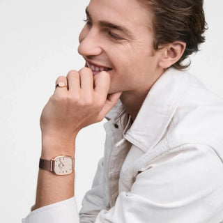 Daniel Wellington Marlon Melrose Linen Men's Watch 32x36.3 mm - DW00100817