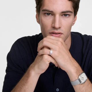 Daniel Wellington Marlon Sterling Linen Men's Watch 32x36.3 mm - DW00100814