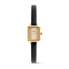 Orologio Daniel Wellington Quadro Mini Black Lizard Conwy Gold Donna 15,4x18,2 mm - DW00100957