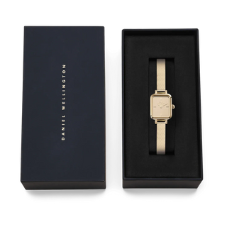 Mini Reflection 15X18 Unitone Gold Frame Clock