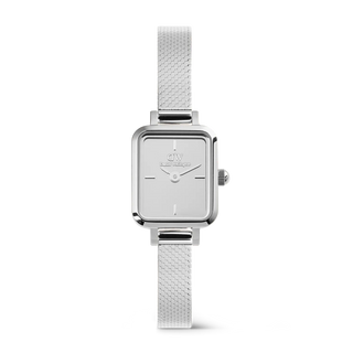Orologio Daniel Wellington Quadro Mini Reflection Silver Donna 15,4x18,2 mm - DW00100800