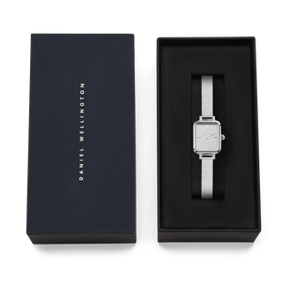 Orologio Daniel Wellington Quadro Mini Reflection Silver Donna 15,4x18,2 mm - DW00100800