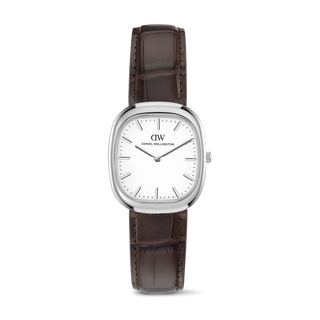 Orologio Daniel Wellington Racket Club 30X38 Brown Leather White - Dw00100988
