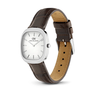 Orologio Daniel Wellington Racket Club 30X38 Brown Leather White - Dw00100988