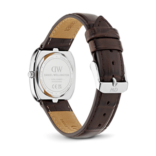 Orologio Daniel Wellington Racket Club 30X38 Brown Leather White - Dw00100988
